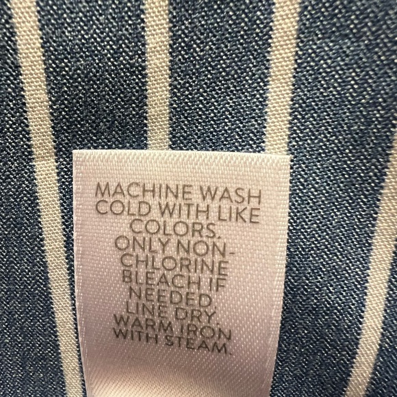 J.Jill Blue and White Striped Sleeveless Top-NWT - Picture 4 of 5